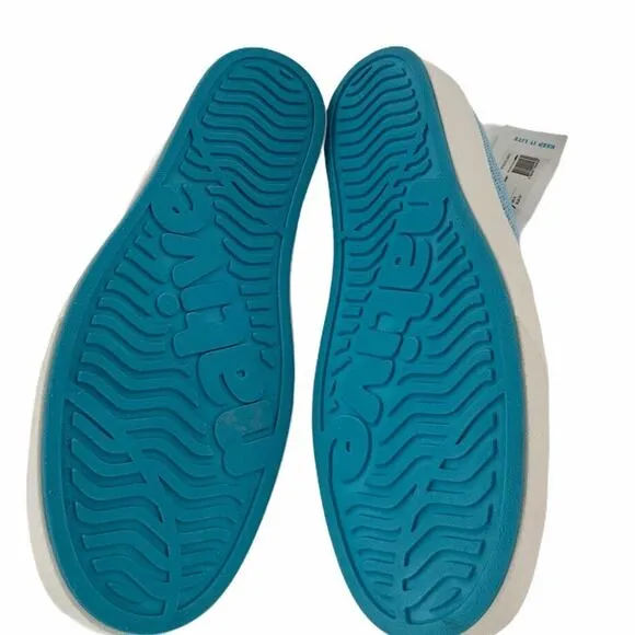 Native Jefferson 2.0 Liteknit Sky Blue Unisex Shoes Boys 5 Girls 7 Sneakers New