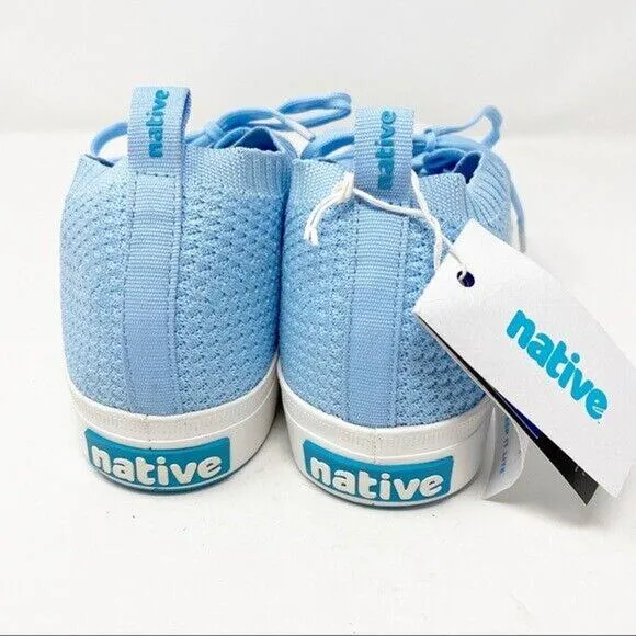 Native Jefferson 2.0 Liteknit Sky Blue Unisex Shoes Boys 5 Girls 7 Sneakers New