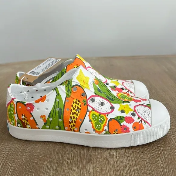 Native Shoes Jefferson Tropical Fruits Slip On Tennis Shoes Youth Child 13