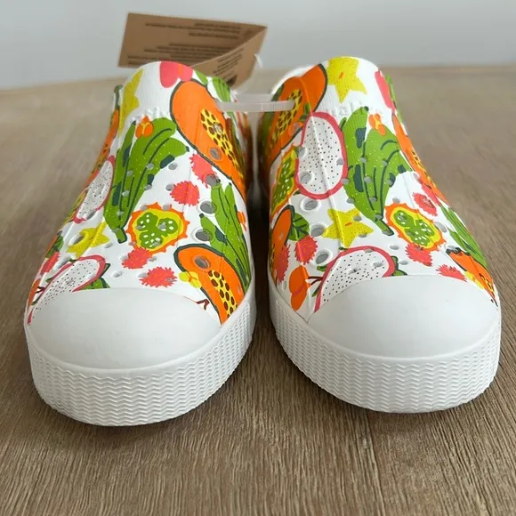 Native Shoes Jefferson Tropical Fruits Slip On Tennis Shoes Youth Child 13