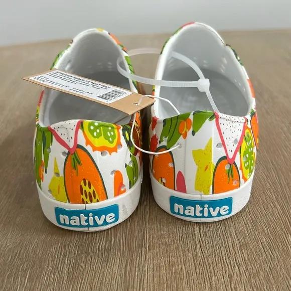 Native Shoes Jefferson Tropical Fruits Slip On Tennis Shoes Youth Child 13