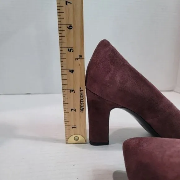 Naturalizer Gloria Burgundy Leather Pumps Size 4.5 M
