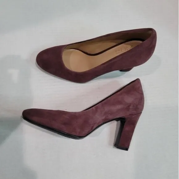 Naturalizer Gloria Burgundy Leather Pumps Size 4.5 M