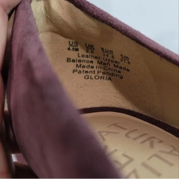 Naturalizer Gloria Burgundy Leather Pumps Size 4.5 M