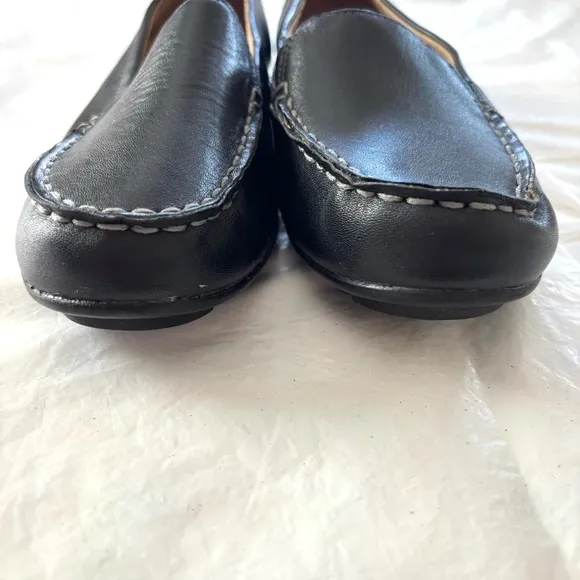 Naturalizer Kettle Black Leather Loafers SZ 9.5 Worn 1X Indoors