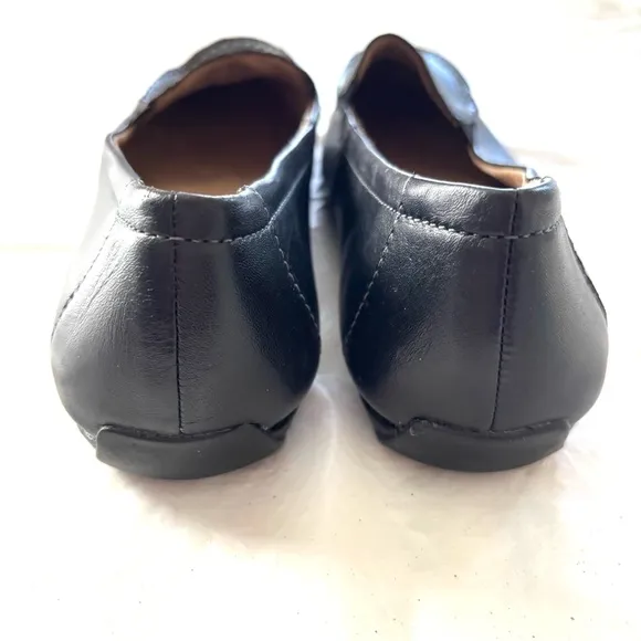 Naturalizer Kettle Black Leather Loafers SZ 9.5 Worn 1X Indoors
