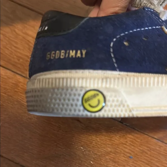 Navy suede toddler May sneaker Silver Star Golden Goose sz 25 / 8-8.5 Eu