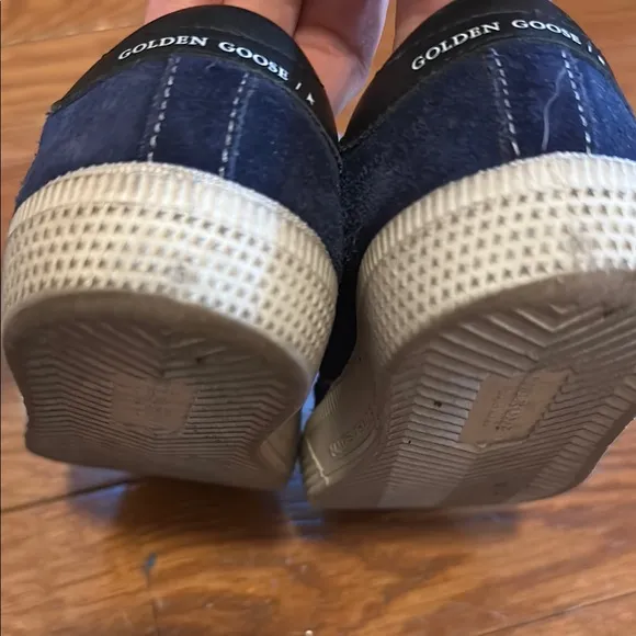 Navy suede toddler May sneaker Silver Star Golden Goose sz 25 / 8-8.5 Eu