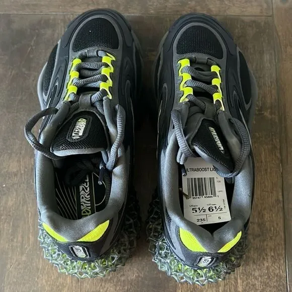 New Adidas 4D Krazed Low Mens Athletic Sneaker Shoes Black Silver GX9595