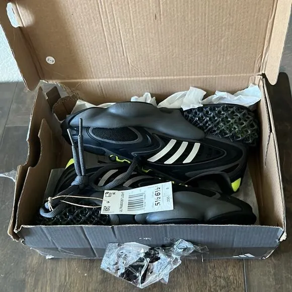New Adidas 4D Krazed Low Mens Athletic Sneaker Shoes Black Silver GX9595