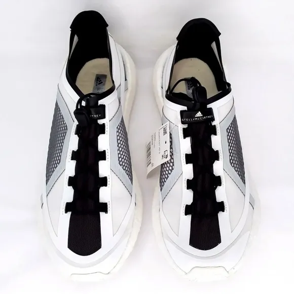 NEW Adidas by Stella McCartney Pulse Boost HD S Sneakers Size 9 White Black