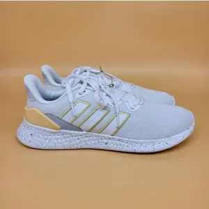 New Adidas Woman's Puremotion SE 'White Gold Metallic' Running Shoes Size 10