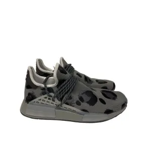 NEW! Adidas x Pharrell Williams Animal Print NMD Hu Grey Sneakers Shoes Men's 10
