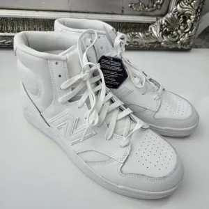 New Balance 480 High Top Sneakers. Unisex Men Size 10.5 Women 12. Triple White.