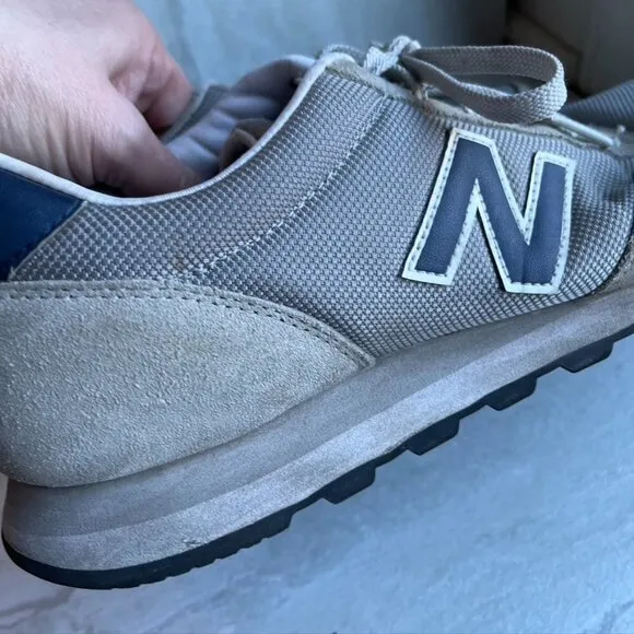 New Balance 501 Men’s Shoes Gray Suede Running Athletic Ripple Sneakers 11.5