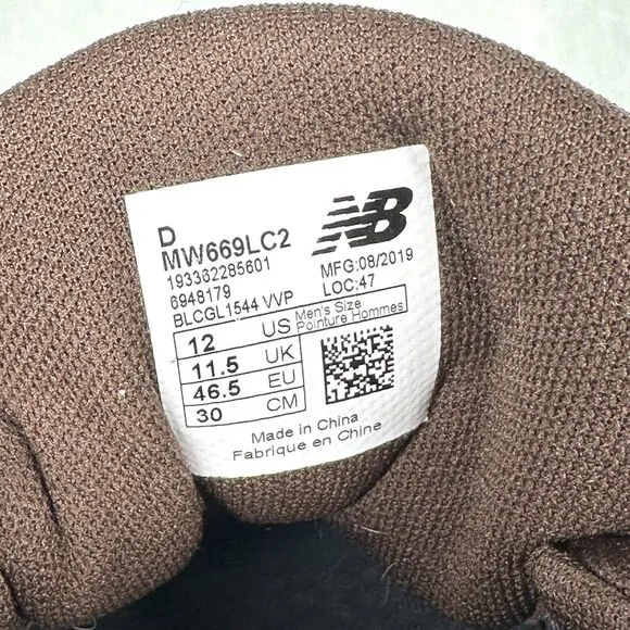 New Balance 669 V2 Mens Brown Shoes Suede Casual Sneakers MW669LC2 Size 12 D