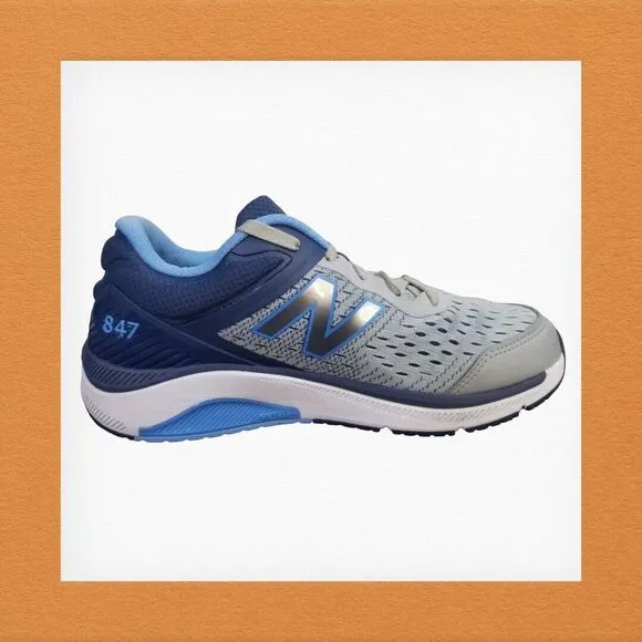 New Balance 847 V4 WW847LG4 Womens Blue Grey Running Shoes‎ Size US 10.5 B