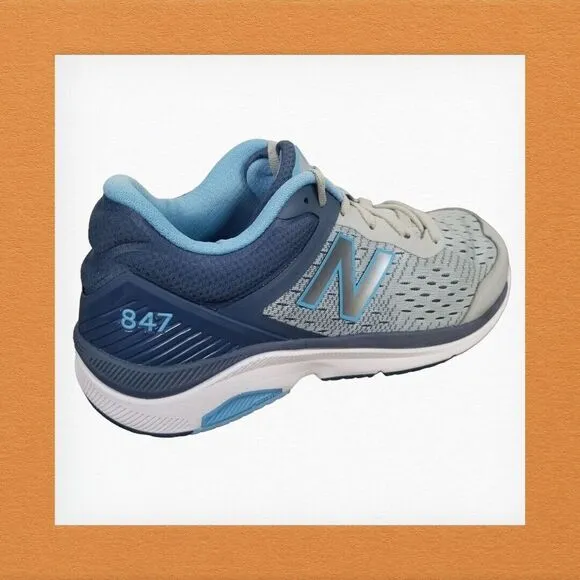 New Balance 847 V4 WW847LG4 Womens Blue Grey Running Shoes‎ Size US 10.5 B
