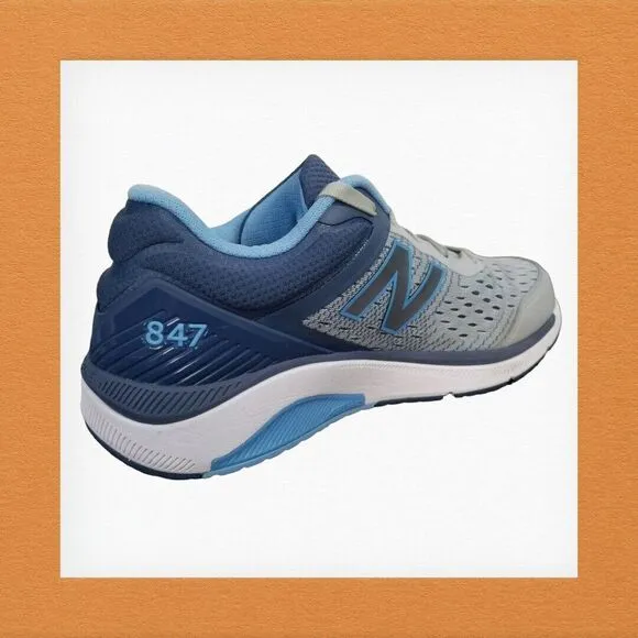 New Balance 847 V4 WW847LG4 Womens Blue Grey Running Shoes‎ Size US 10.5 B