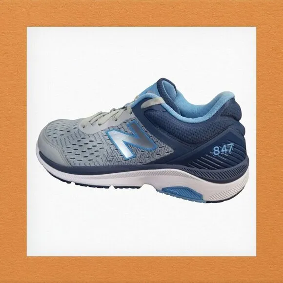 New Balance 847 V4 WW847LG4 Womens Blue Grey Running Shoes‎ Size US 10.5 B