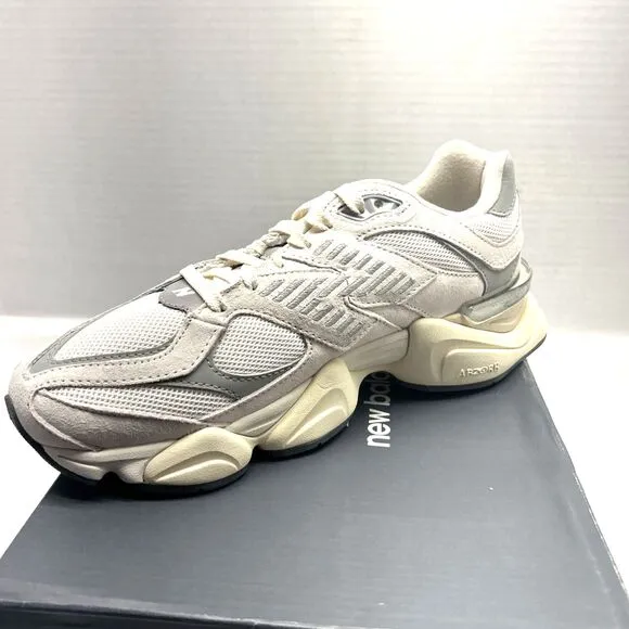 New Balance 9060 Unisex Sneakers Running White/Grey Women 9.5 Men 8 New in Box