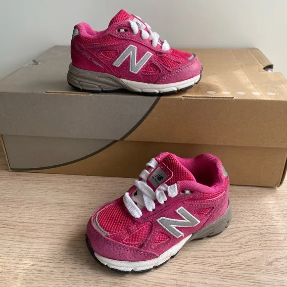 New Balance 990 Pink/White Toddler Sneakers- SZ 5 C