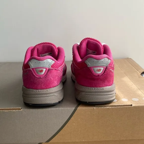 New Balance 990 Pink/White Toddler Sneakers- SZ 5 C