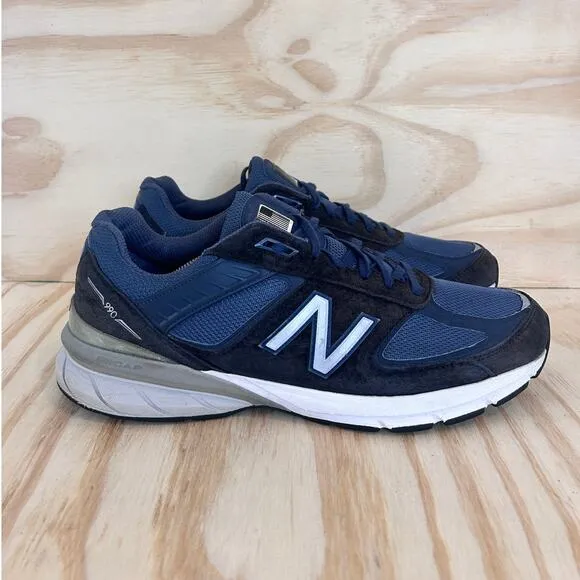 New Balance - 990 v5 Made In USA - Running Shoes - Blue - Men's - 13 D - M990NV5