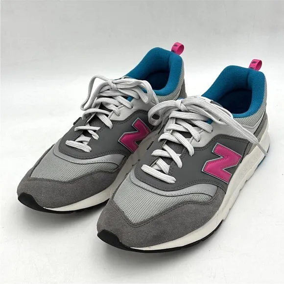New Balance 997H Castlerock Gray Blue Pink Running Sneakers Mens Size 11.5 D