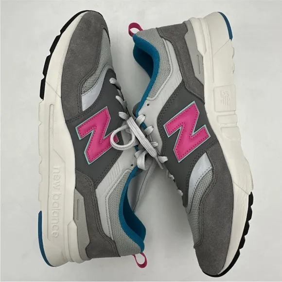 New Balance 997H Castlerock Gray Blue Pink Running Sneakers Mens Size 11.5 D