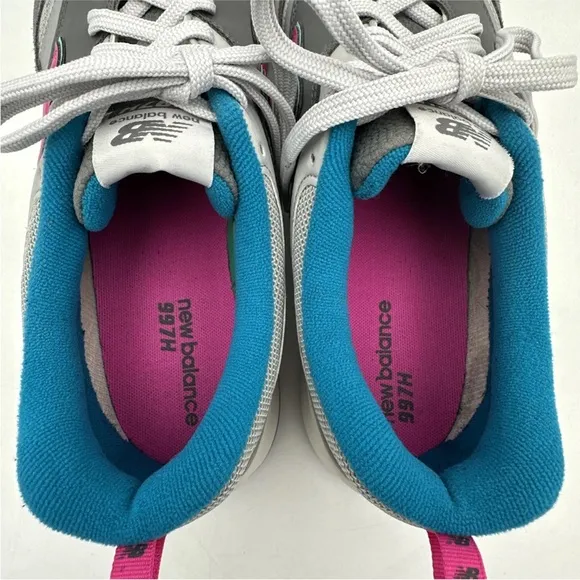 New Balance 997H Castlerock Gray Blue Pink Running Sneakers Mens Size 11.5 D