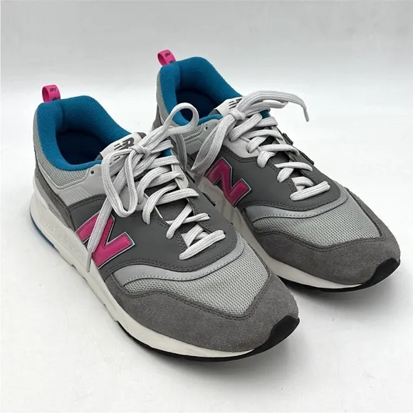 New Balance 997H Castlerock Gray Blue Pink Running Sneakers Mens Size 11.5 D