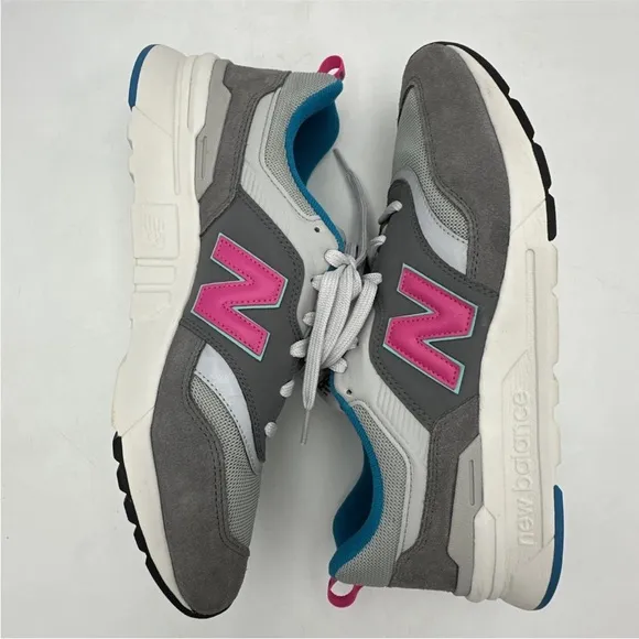 New Balance 997H Castlerock Gray Blue Pink Running Sneakers Mens Size 11.5 D