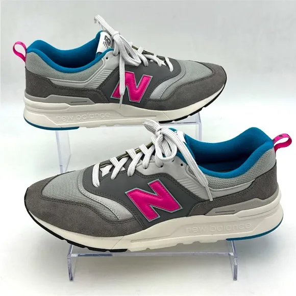 New Balance 997H Castlerock Gray Blue Pink Running Sneakers Mens Size 11.5 D