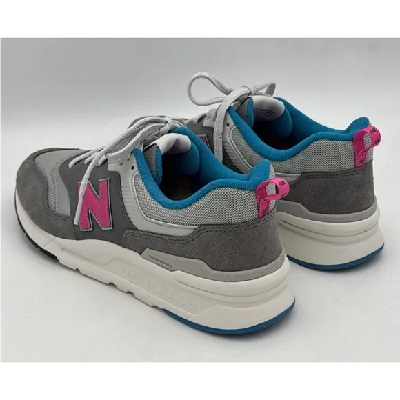 New Balance 997H Castlerock Gray Blue Pink Running Sneakers Mens Size 11.5 D