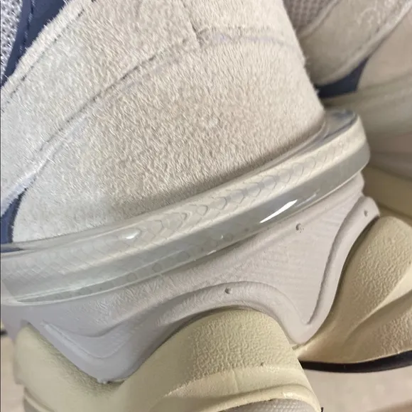 New Balance Cream and Blue Sneakers
