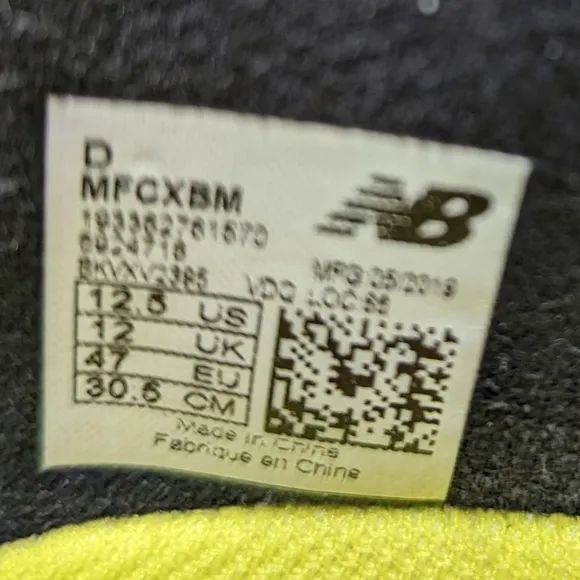 NEW BALANCE Fuel cell Rebel Men’s Size 12.5 Black Neon Running Shoes MFCXMB. 225
