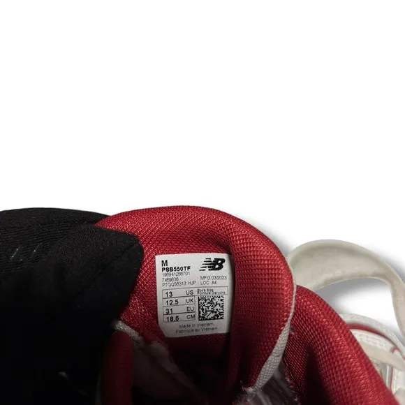 New Balance Little Boys 550 Sneakers PSB550TF Size 13