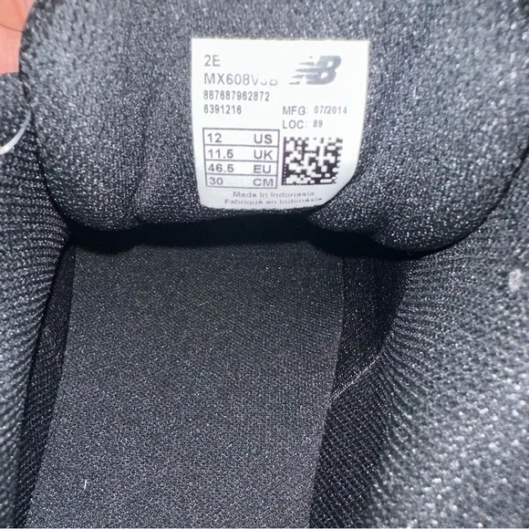 New Balance Men's Black Wide Fit Shoes