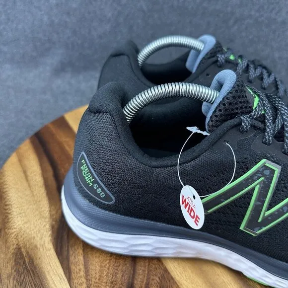 New Balance Mens FF 680 V7 M680NK7 Black Running Shoes Sneakers Size 9.5 4E