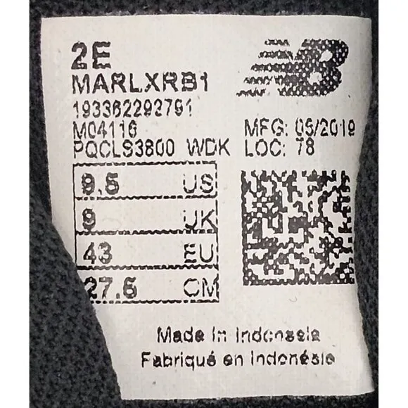 New Balance Ralaxa Black Memory Foam Men's Running Shoes Size 9.5 Wide