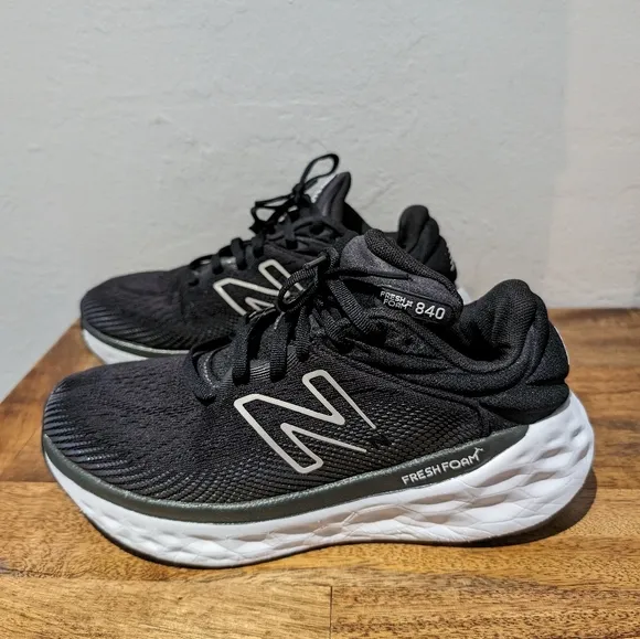 New Balance Unisex FF X 840 W840FLK Black Running Shoes Sneakers Sz 7.5