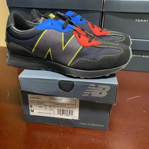 New Balance Unisex Kids Black 327 GS327BC1 Lace Up Sneaker Shoes Size US6 US6.5