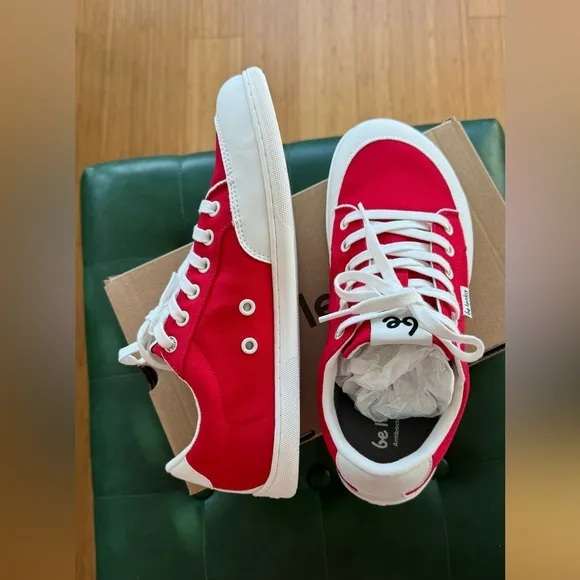 NEW Barefoot sneakers Be Lenka, red and white, size eu 40, us 9., unisex