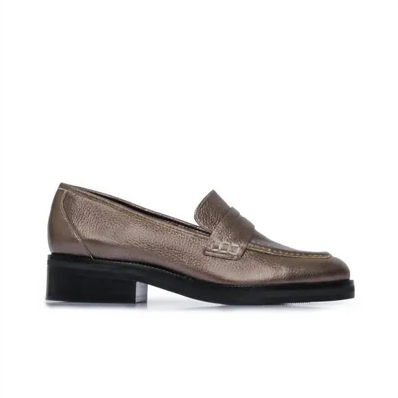 NEW BERNARDO women tabitha loafer in pewter