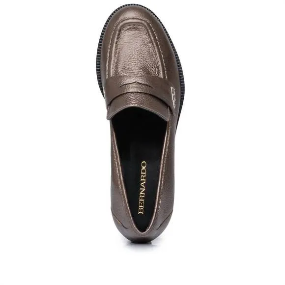 NEW BERNARDO women tabitha loafer in pewter