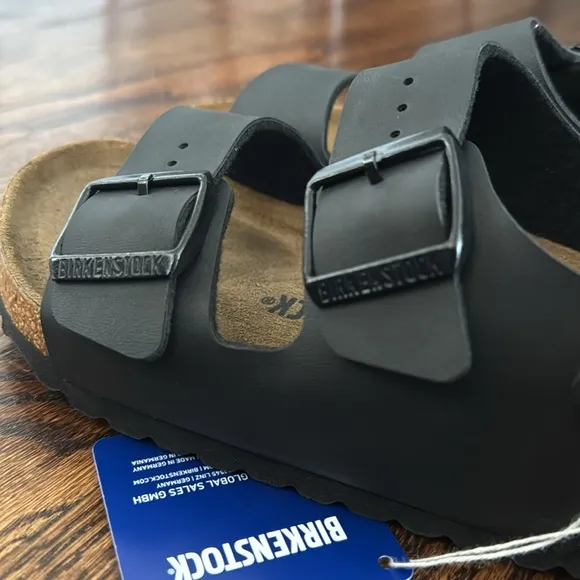 New Birkenstock Milano Black Regular Width