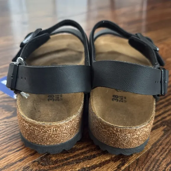 New Birkenstock Milano Black Regular Width