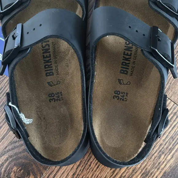 New Birkenstock Milano Black Regular Width