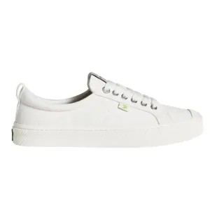 NEW Cariuma Oca Low Top Skate Sneaker Casual Shoes Lace Up Canvas White W7.5/M6